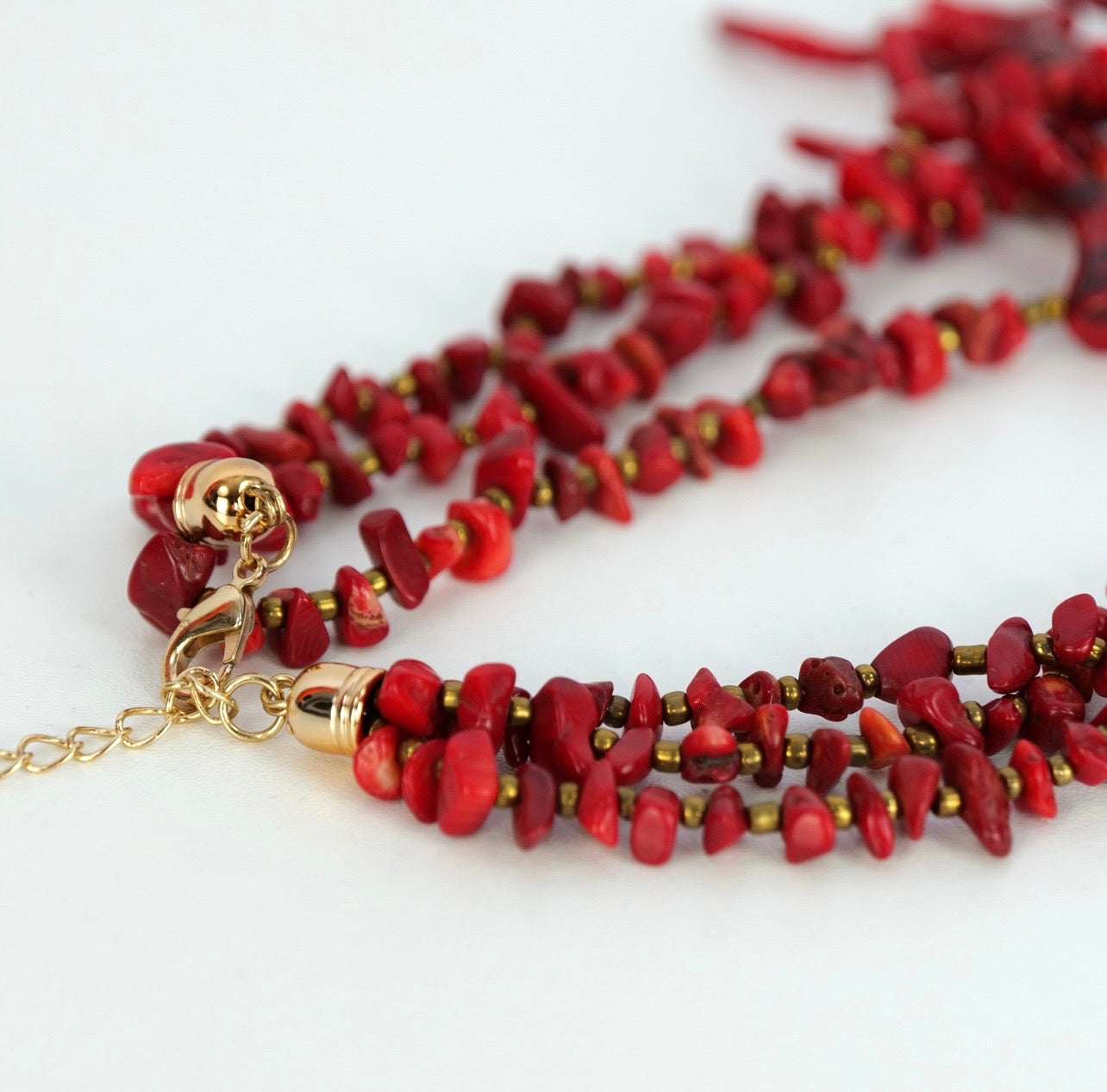 Collar Coral Rojo