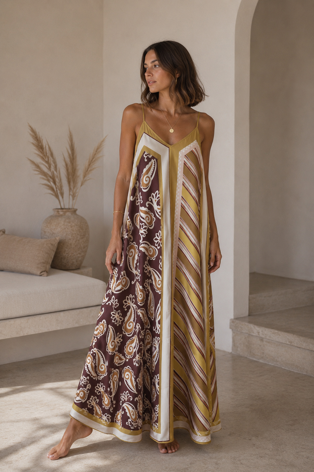VESTIDO SATÉN LIM