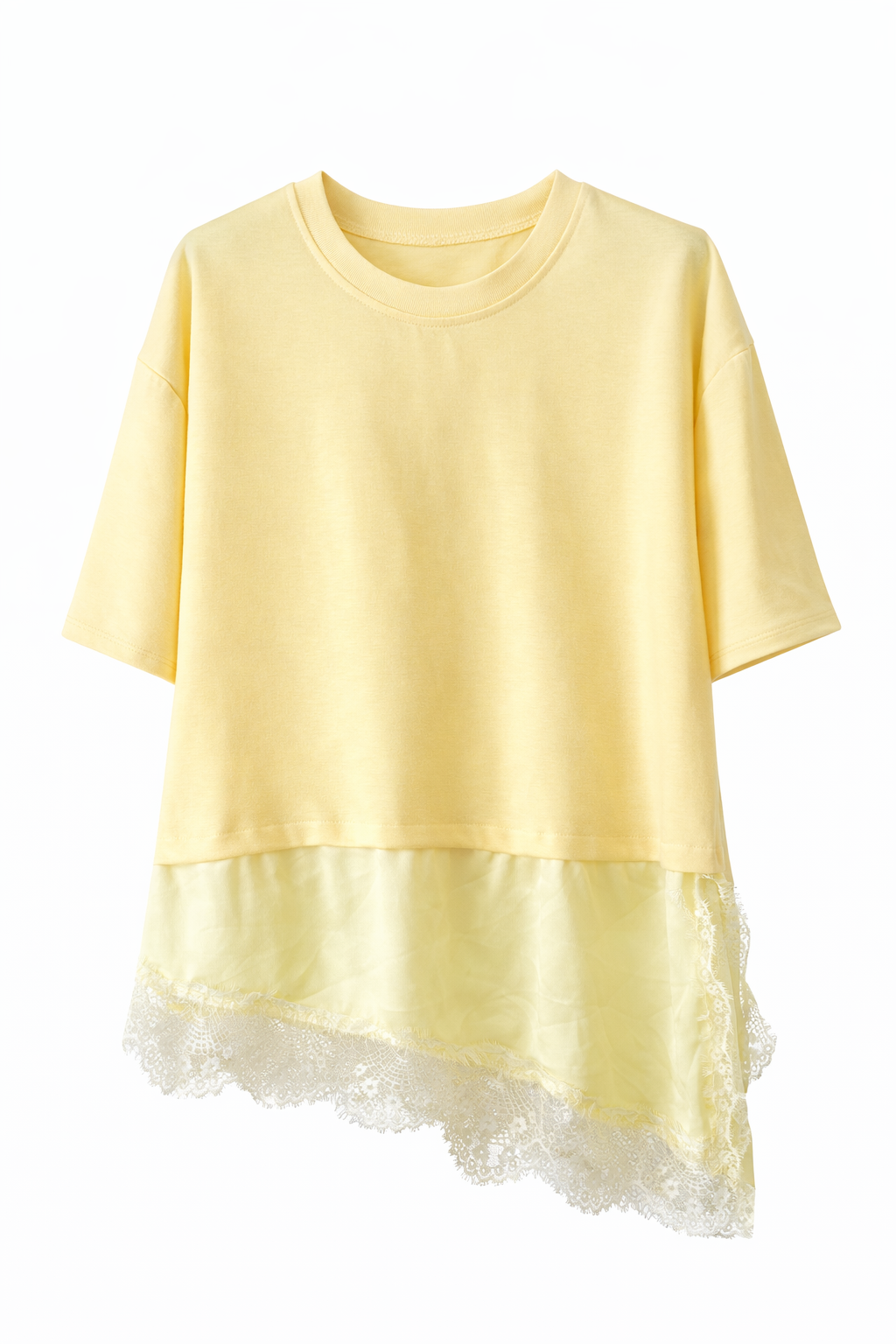 Camiseta Asimétrica Lencera