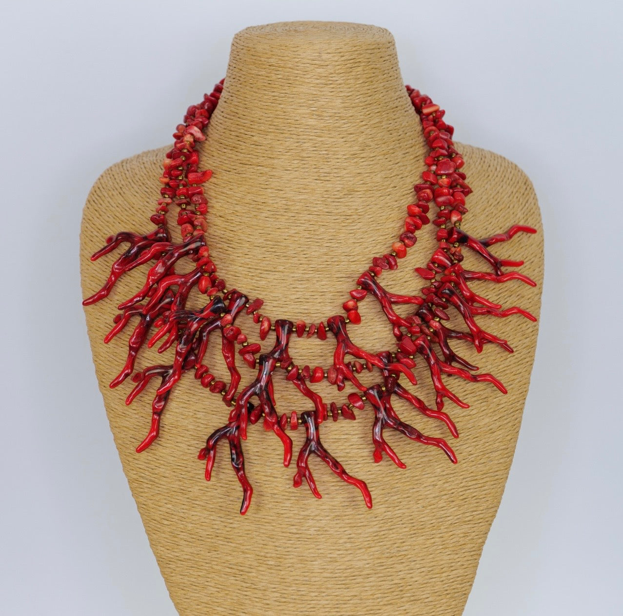 Collar Coral Rojo