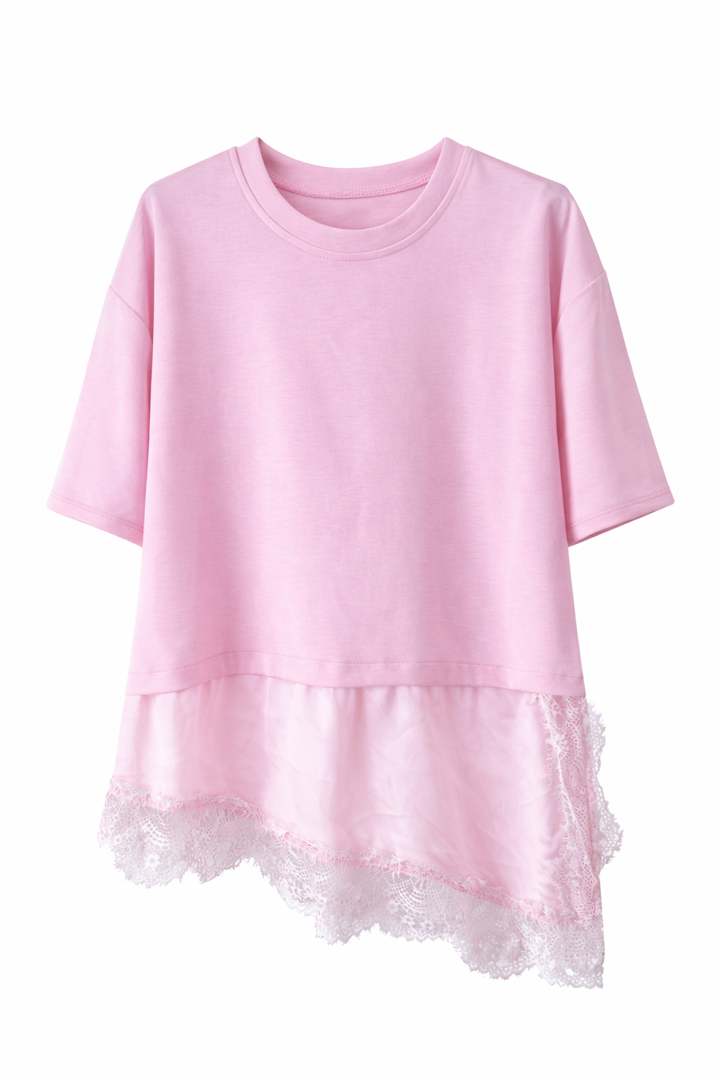 Camiseta Asimétrica Lencera