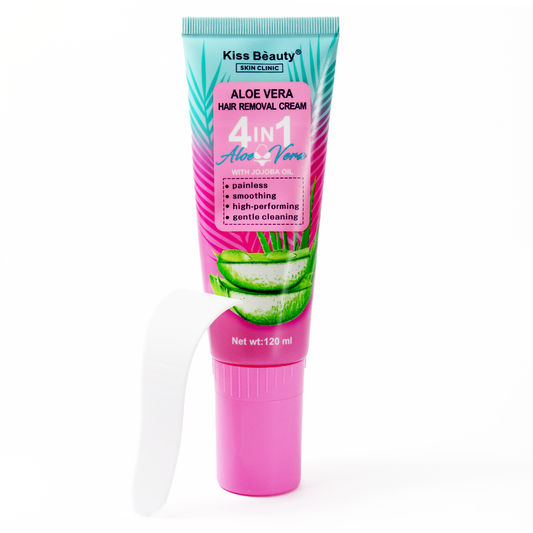 Crema Depilatoria con Aloe Vera 4 en 1