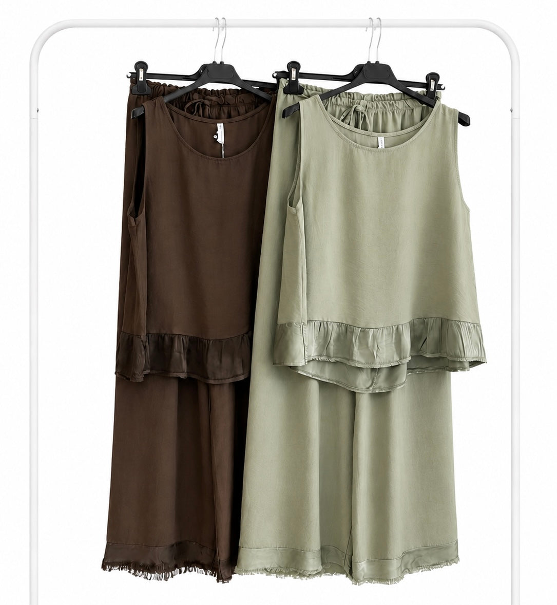 Top | Pantalón Semi satén