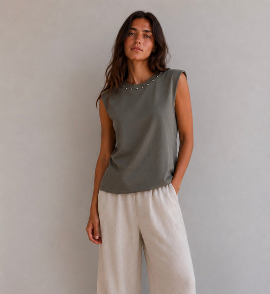 CAMISETA HOMBRÉ TACHAS