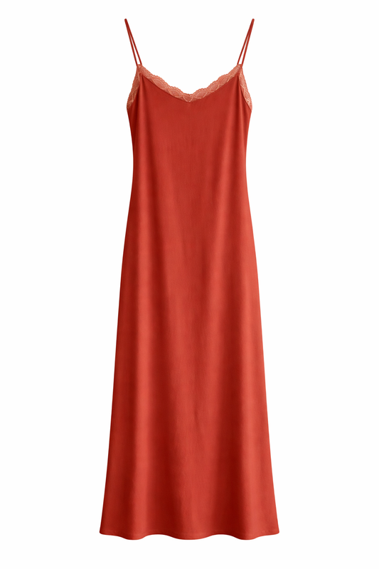 Vestido Teja Lencero