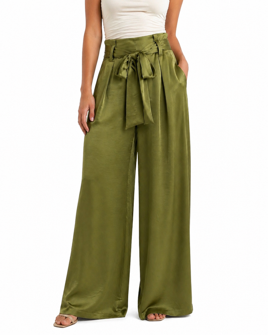 Pantalón Palazzo Satinado